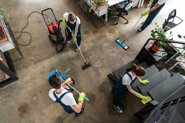 Home 4 The team at Greg Mat's Cleaning who are offering Edmonton Cleaning Services by cleaning a commercial office space in Edmonton.