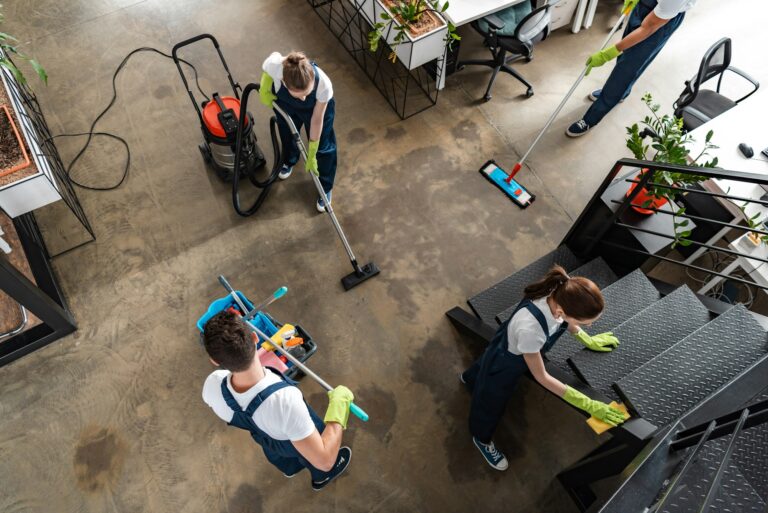 The team at Greg Mat's Cleaning who are offering Edmonton Cleaning Services by cleaning a commercial office space in Edmonton.